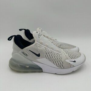 Nike Air Max 270 Running Shoes White Black Mens Size 8.5 *No Laces*